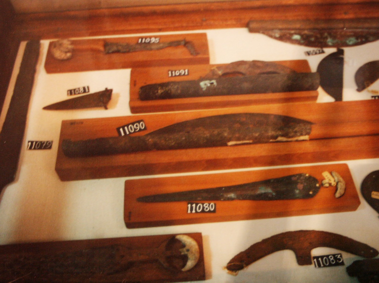 Ancient Egyptian Bronze Weapons in Cairo Egyptian Museum