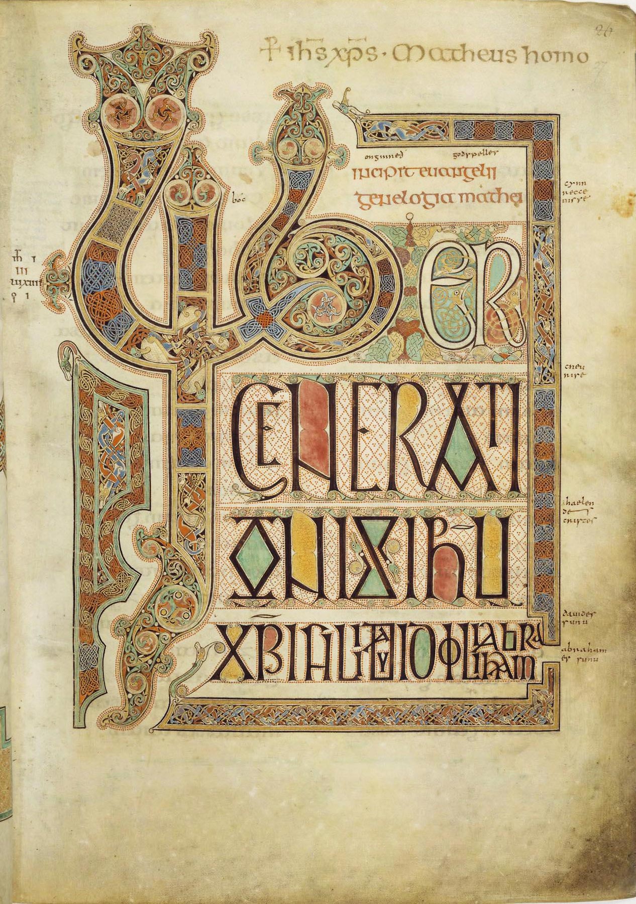 Lindisfarne Gospels — Folio 27r