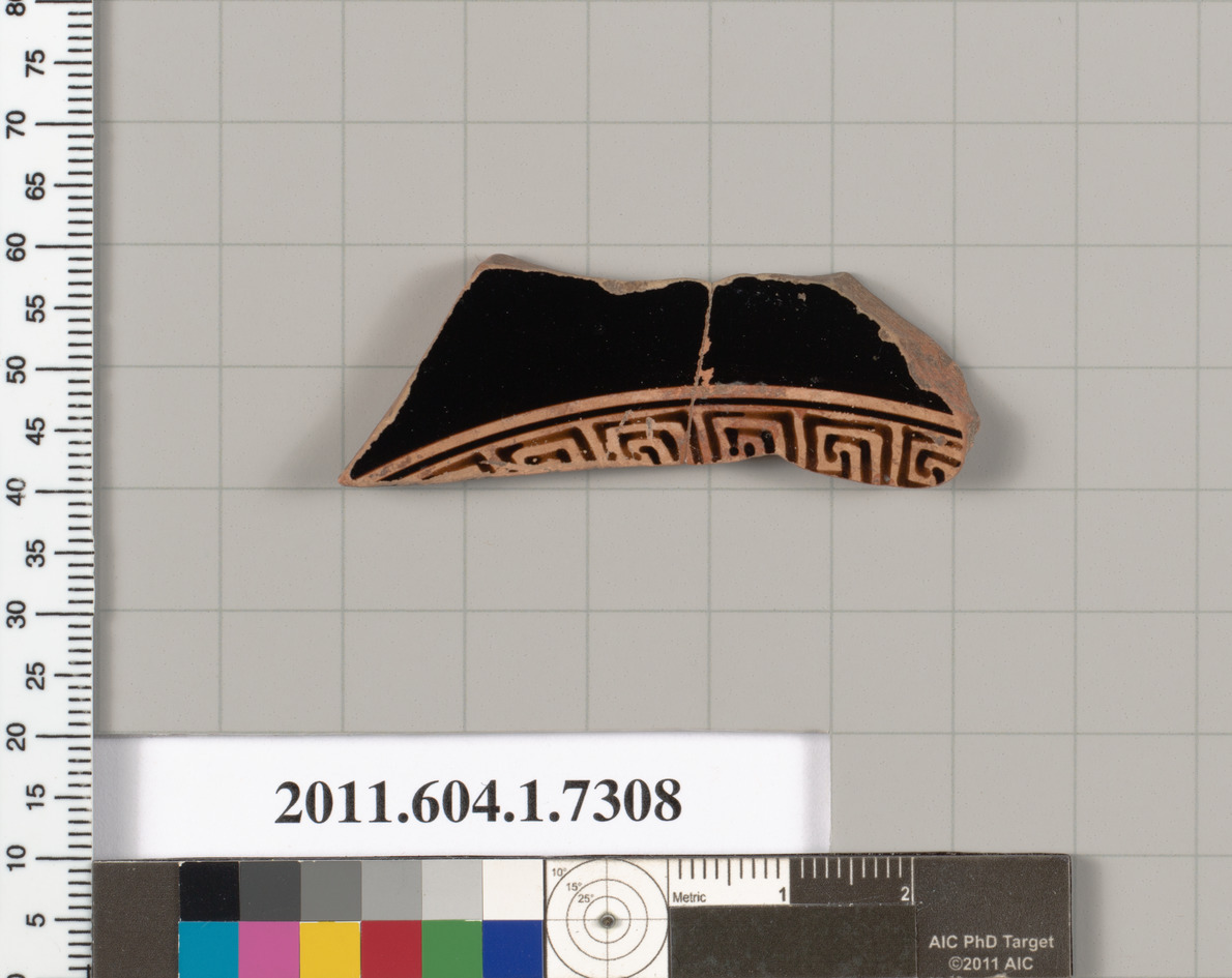 Terracotta fragment of a kylix (drinking cup)