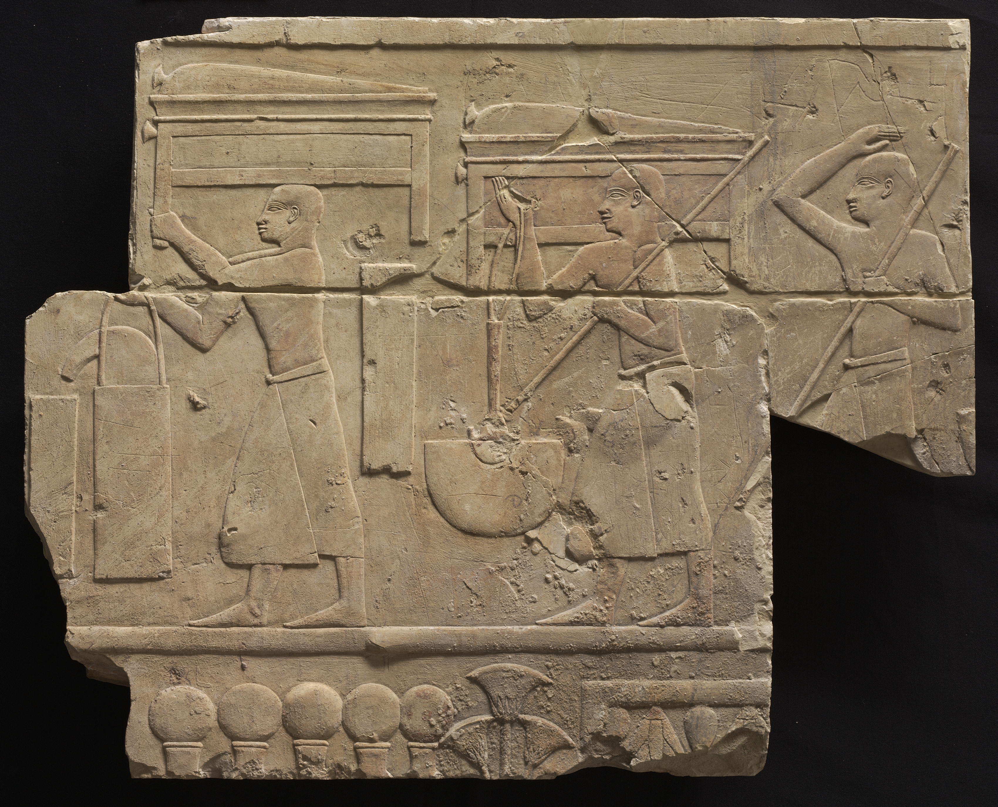 Men Bearing Tomb Equipment